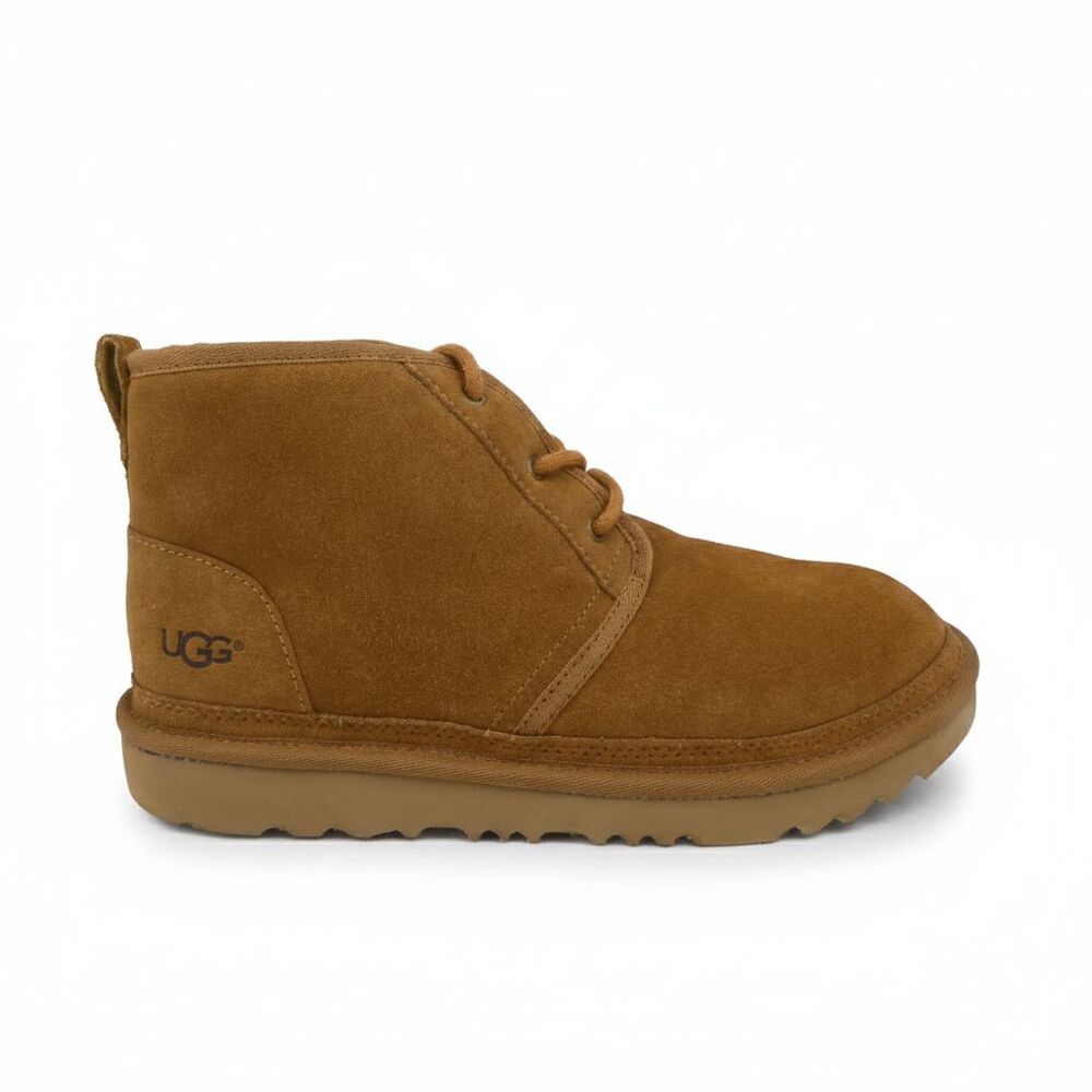 UGG US Kids Size 6 Neumel II Chukka Boot Unisex Chestnut Suede S/N 1017320K